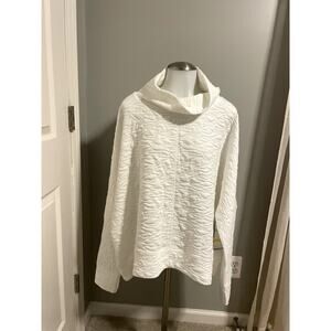 Zella - 3XL - soft White long sleeve turtle neck sweater